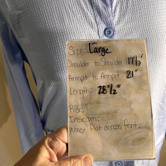 Coral Bay Energy Women’s Button Up Chore Shirt Sz Large Roll Tab Sleeves NWT - Picture 4 of 6